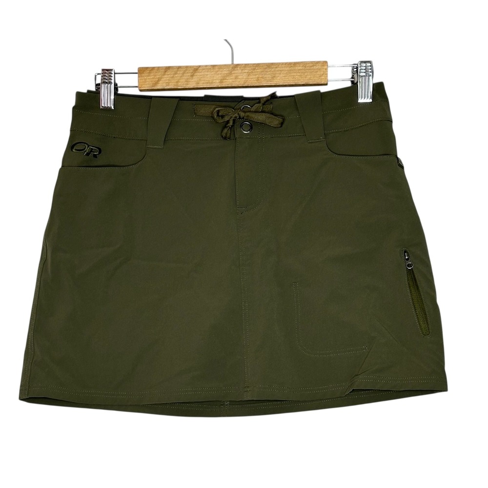 Outdoor Research Womens Ferrosi Skort 4 Hiking Gorpcore Stretch Olive Green